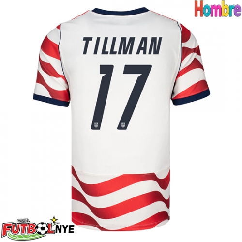 Camiseta Estados Unidos Malik Tillman #17 Primera Equipación Mundial 2026 manga corta